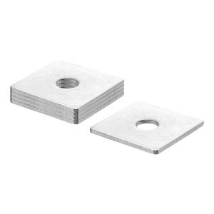 lot 4454 image: uxcell 5Pcs 2 Square Plate Washer for 12 Bolt, 304 Stainless Steel Bearing Plate Flat Washers Spacer Gasket for Machinery Repair, Outdoor Construction (0.12 Thick)