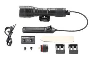 lot 4484 image: Streamlight 88066 ProTac Rail Mount HL-X 1000-Lumen 50000-Candela Tactical Led Flashlight, Ten-TAP Programmable, Long Gun Light for Picatinny Rails, Clear Retail Packaging, Black
