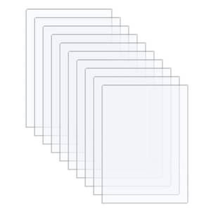lot 4499 image: Langaelex Plexiglass Sheets 18 (3mm) Thick - 10 Pack of 5x7 Clear Cast Acrylic Sheets for Laser Cutting, Signs, Glass Replacement, DIY and Crafts Project