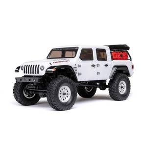 lot 5019 image: Axial RC Truck SCX24 Jeep Gladiator 4 Wheel Drive Rock Crawler Brushed RTR Nothing Needed to Complete Ready-to-Run White AXI00005V2T4, Remote Control Car, RC Car, RC Crawler