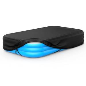 lot 5981 image: Rectangular Pool Cover for Inflatable Pool, Fits Blow Up Pool Size 120 L x 72 W, Built-in Elastic Band and Extra Buckle to Prevent Slipping, 10 x 6 Rectangle Above Ground Swimming Pool Cover