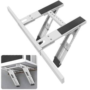 lot 5989 image: Universal Window Air Conditioner Support Bracket, No Drilling Heavy-Duty AC Window Bracket Supports Up to 200lbs for 5,000-24,000 BTU AC Units, Fits Single or Double Hung Windows
