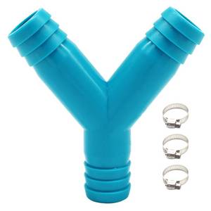 lot 6214 image: 34 inch 3 Way Y Barbed Fitting for Marine Plumbing Bilge Pump Hose