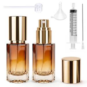 lot 6223 image: Glass Perfume Bottle Empty Refillable Cologne Sprayer with Upgraded Leak Resistant Fine Mist Atomizer, Pefume Spray Container with 3 Easy-Fill Transfer Tools for Fragrance Essential Oils (1, ounces)