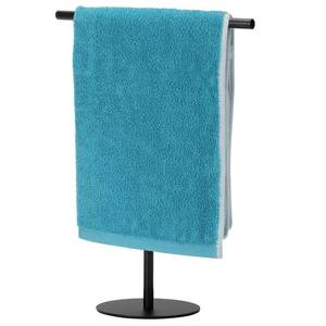lot 6250 image: Exilon Black Hand Towel Holder Stand for Bathroom Vanity Countertop Stainless Steel T-Shape Freestanding Towel Rack Stand Towel Bar for Bathroom Kitchen (Black Matte)
