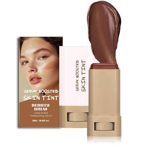 lot 6307 image: Serum-Boosted Beauty Balm & Skin Tint Stick - Solid Tinted Moisturizing Serum for Natural Finish Makeup, Full Coverage, Silky Texture (#1, 1Pc)