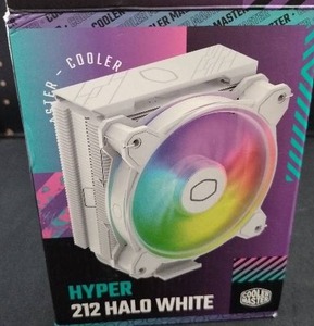 lot 6323 image: Cooler Master Hyper 212 Halo White CPU Air Cooler