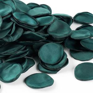 lot 6338 image: Silk Flower Petals Emerald Green 300pcs - Faux Rose Petals for Wedding, Centerpieces, Confetti, Bridal Shower, Romantic Night, and Photo Prop Decor