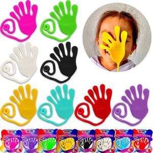 lot 6340 image: Jumbo Giant Sticky Hands, 13-in Total Length (1 Pack Assorted) Mega Large Fun Stretchy Silly String Toy for Kid Adult, Stress Anxiety ADHD Relief, Party Favors, Birthday Gift, Classroom Prizes
