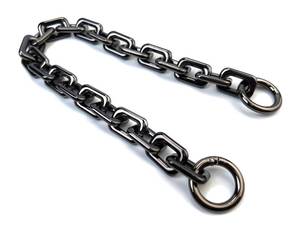 lot 6350 image: VersaKits 14.9 Gunmetal Black Heavyweight Chunky Purse Chain Strap