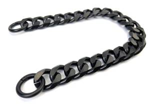 lot 6364 image: VersaKits 15-12 Matte Black Lightweight Chunky Purse Chain Strap