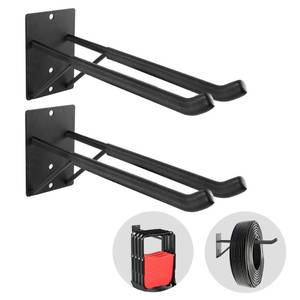 lot 11147 image: FancyEagle 14 Large Heavy Duty Garage Hooks, 2-Pack Steel Garage Storage Hooks with Support Rods, Utility Wall Mount Hangers for Power Tools, Car Tires, Ladders, Chairs, Garden Tools and More
