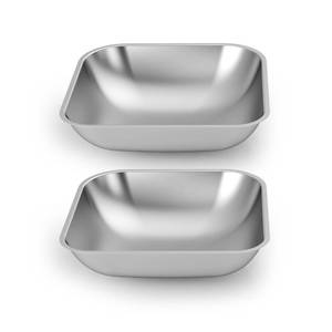 lot 12022 image: oneisall Stainless Steel Bowls for oneisall 5L Automatic Double Bowl Cat Feeder and 5L WiFi Automatic Double Bowl Cat Feeder (Pack of 2)