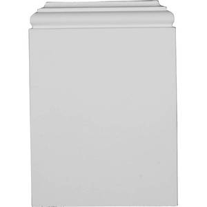 lot 12024 image: Ekena Millwork PB07X10X01TR Traditional Plinth Blocks, 7 38W x 10 14H x 1 78P, Primed