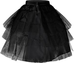 lot 14379 image: ODIZLI Flower Girls Hoopless Petticoat Slip with 3 Layers Elastic Kids Crinoline Underskirt