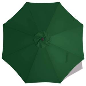 lot 14405 image: MASTERCANOPY Patio Umbrella 10 ft Replacement Canopy for 8 Ribs-Forest Green Canopy Only