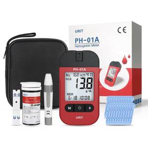 lot 14406 image: Hemoglobin Test Kit Hb Test, Hemoglobin Meter with 25 Test Strips