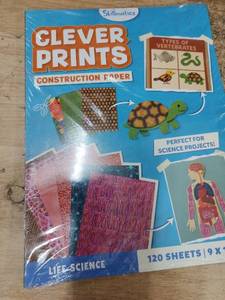 lot 14415 image: Skillmatics Clever Prints Construction Paper Life Science 120 Sheets