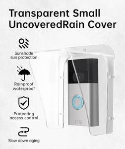 lot 19950 image: Doorbell Rain Cover Weatherproof Compatible for RingBlinkGoogle Nest Video Doorbell, Large Acrylic Doorbell Cover Protector for Outside Camera DoorbellDoor KeypadAttendance Machine