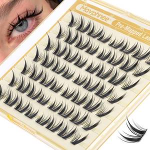 lot 20075 image: Manga Lash Clusters Pre-Mapped Bunny Cluster Eyelash Extensions 8-11MM Short Wispy Cat Eye Cluster Lashes C-Curl Anime Style Clusters with Flexible Thin Lash Band