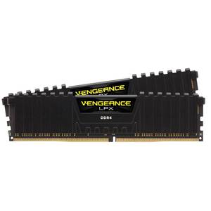 lot 20090 image: CORSAIR Vengeance LPX DDR4 RAM 16GB (2x8GB) Up to 3200MHz CL16-20-20-38 1.35V Intel AMD Desktop Computer Memory - Black (CMK16GX4M2E3200C16)