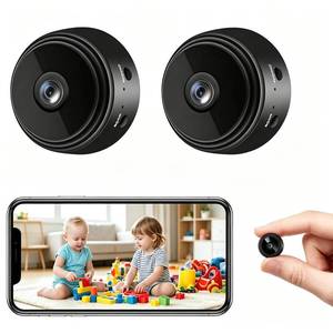 lot 20161 image: METRICSQUARE Mini Spy Camera Hidden Camera with Video Samll Room Cam Nanny Cam WiFi Home Security Camera Night Vision Live Feed Playback Phone App Control, 2 Packs