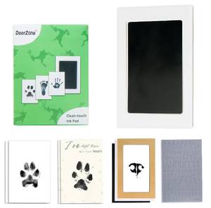 lot 20166 image: DeerZone Inkless Paw Print Kit,Dog Paw Print Kit,Dog Nose Print Kit,Clean Touch Ink Pads and Imprint Cards,Pet Paw Print Impression Kit for Dogs Cats Footprint Keepsake