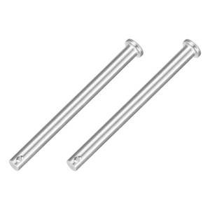 lot 20184 image: uxcell 2Pcs 516 x 4 Single Hole Clevis Pins, 304 Stainless Steel Flat Head Clevis Pins Hitch Pin for Trailer Latch, Mechanics Repair, Furniture Installation, Industrial Equipment