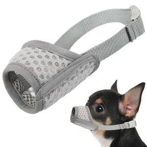 lot 20192 image: Mayerzon Dog Muzzle, Puppy Soft Mesh Muzzle for Small Medium Large Dogs Chihuahua Poodles Beagle Dachshund Corgis Labrador for Biting Chewing Grooming that Allows Panting Drinking(XXS, Grey)
