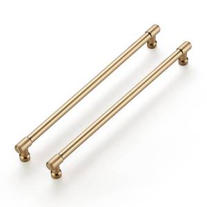 lot 20199 image: Ravinte 2 Pack 10 Inch Hole Center Solid Kitchen Cabinet Handles Champagne Bronze Dresser Pulls Cabinet Drawer Pulls for Kitchen Cupboard Hardware