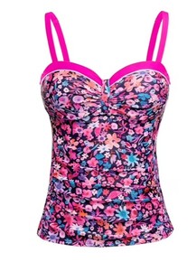 lot 12050 image: Talsea Floral Print Bikini Top with Tags Size L