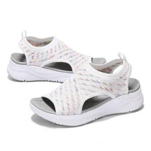lot 1526 image: GoodValue Womens Comfortable Orthopedic Sandals Arch Support Ladies Walking Sport Athletic Sandals Open Toe Slip On Plantar Fasciitis Platform Dress Sandal 2 Inches Heel 39