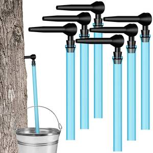 lot 2169 image: 6 Set Maple Syrup Tapping Kit Tree Taps with 2ft Tubing Syrup Sugaring Starter Taps for Pure Maple & Birch Syrup Collection