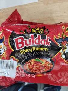 lot 2192 image: Buldak 2x Spicy Ramen Noodles Spicy Chicken Flavor Pack