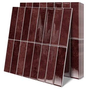 lot 4165 image: 10 Sheets Upgraded Thicker Design Subway Tile Peel and Stick Backsplash