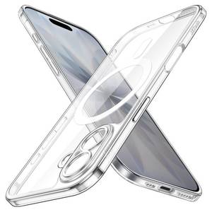 lot 4168 image: JETech Magnetic Slim Case for iPhone 17 6.3-Inch Compatible with MagSafe, Camera Lens Full Protection, Ultra-Thin Lightweight Clear Minimalist Protective Phone Cover (Clear)