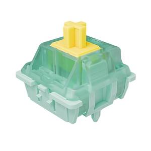 lot 4171 image: Gateron Jade Yellow Pro Keyboard Switches, Linear 55gf RGB LED Pre Lubed 5 Pins Key Switches for Mechanical Keyboard(72pcs)
