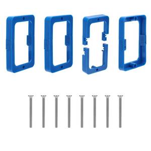 lot 4177 image: 4pcs 12in Electrical Box Extenders, Single Gang Outlet Box Extenders with Screws for Switches & Receptacles Universal Fit for PVC Metal & Fiberglass Boxes (Blue)