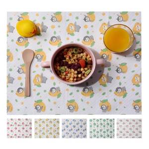 lot 4184 image: Onceplan Disposable Sticky Placemats, 24 Individually Wrapped Non-Woven Table Mats for Toddler, 16.14 x 11.81 Baby Table Mats, for Home,Restaurant,Travel (��24pcs�� Oliver & Mango)