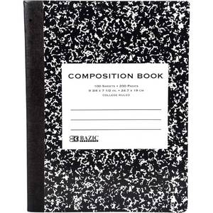 lot 4227 image: Composition Notebook Black Marble Cover