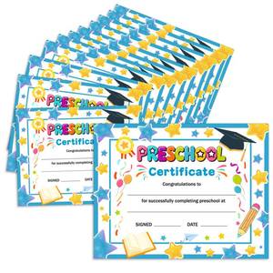lot 4230 image: Preschool Kindergarten Diploma Graduation Certificates 30 Pcs Prek Preschool Graduation Diploma Certificate Achievement Award Certificate for Kids Student Teacher Preschools Graduations Gift Supplies