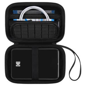 lot 4239 image: Canboc Carrying Travel Case Compatible with KODAK Step Wireless Mobile Photo Mini Color Printer, Zipper Mesh Pocket fit Photo Paper and Cable, Black (Case Only)