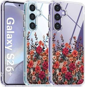 lot 4266 image: Clear for Samsung Galaxy S26 Plus Cute Case Floral Girly Women Flower Galaxy S 26 Plus Phone Cases Slim Soft TPU Bumper Anti Yellowing for Samsung S 26 Cover