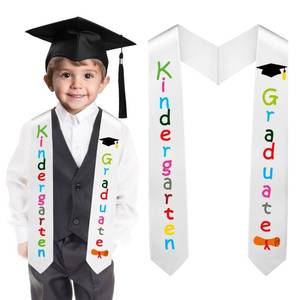lot 4271 image: Liwidon Kindergarten Preschool Graduation Sash, Printed Graduation Stole Unisex Graduation Sash Class of 2026 Graduation Gift