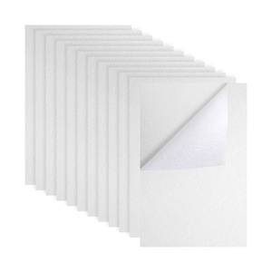 lot 4329 image: AIEX 12 Sheets Self Adhesive Felt Sheets, 7.9x11.8inch Sticky Back for Crafts Drawer Liner Jewelry Box DIY (White)