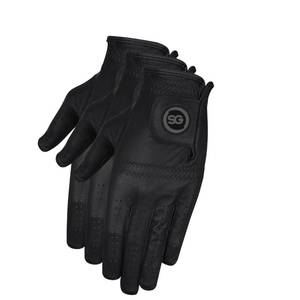 lot 4338 image: H-Cube Leather Golf Gloves Men Left Handed Golfer Medium Large Pack of 3