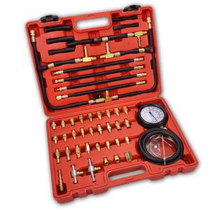 lot 5043 image: DKwoeshg Master Fuel Pressure Injection Tester Kit �� for PFI & TBI Systems, GMFordHondaToyotaBosch, Includes Multiple Adapters & GaugesCovers Most Domestic & Import