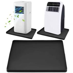 lot 5054 image: Portable AC Drip Pan, 24x24 Portable Air Conditioner Drip Pan, Prevent Water Leakage and Protect Floor & Carpet, Non-Slip Soft Silicone Mat with Raised Edge, for Under Portable AC Unit Drip Tray