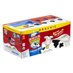lot 5073 image: ORGANIC LOWFAT MILK 18 pack