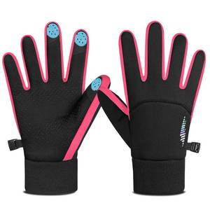 lot 6396 image: rivmount Kids Warm Winter Gloves Touchscreen Water-Resistant Cycling Running Skiing in Outdoor Cold Weather for Boy Girl Pink M